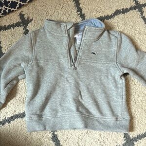 Gray Quarter-Zip Sweatshirt